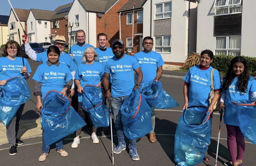 Claire HIscott helped organise litter picks as part of The Big Clean in the South West